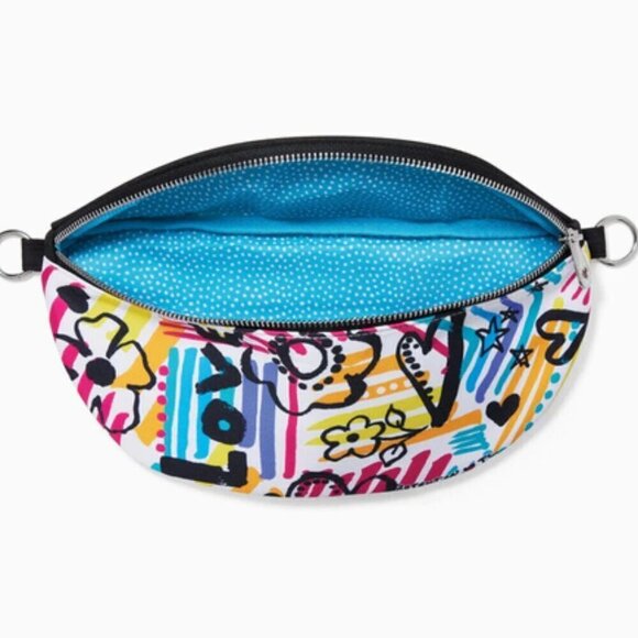 Brighton Fashionista Graffiti Love Cross Body Belt Bag Fanny Pack - Picture 5 of 6